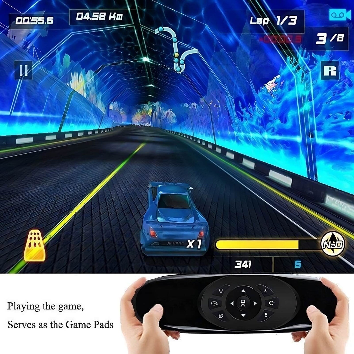 2 in 1 Air Mouse and keyboard Controller