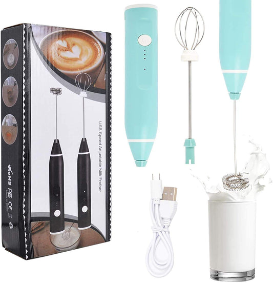 Imported Coffee moka foamer maker with grinder and electric milk frother handheld milk foamer mini coffee/milk frother