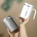 Coffee Mugs Hot Sale 500ml Purple Color 304 Stainless Steel Thermal Mug Breakfast Cup Travel Coffee Mugs