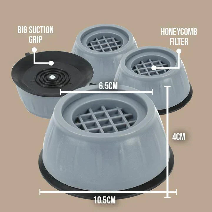 Pack of 4 Anti Vibration Washing Machine Feet Pads (7-Days Money Back Guaranty)