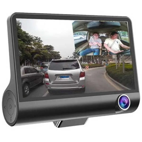 HD Triple Lens Universal Car DVR Dash Cam – Night Vision + Rear View | Drive Safer Now!
