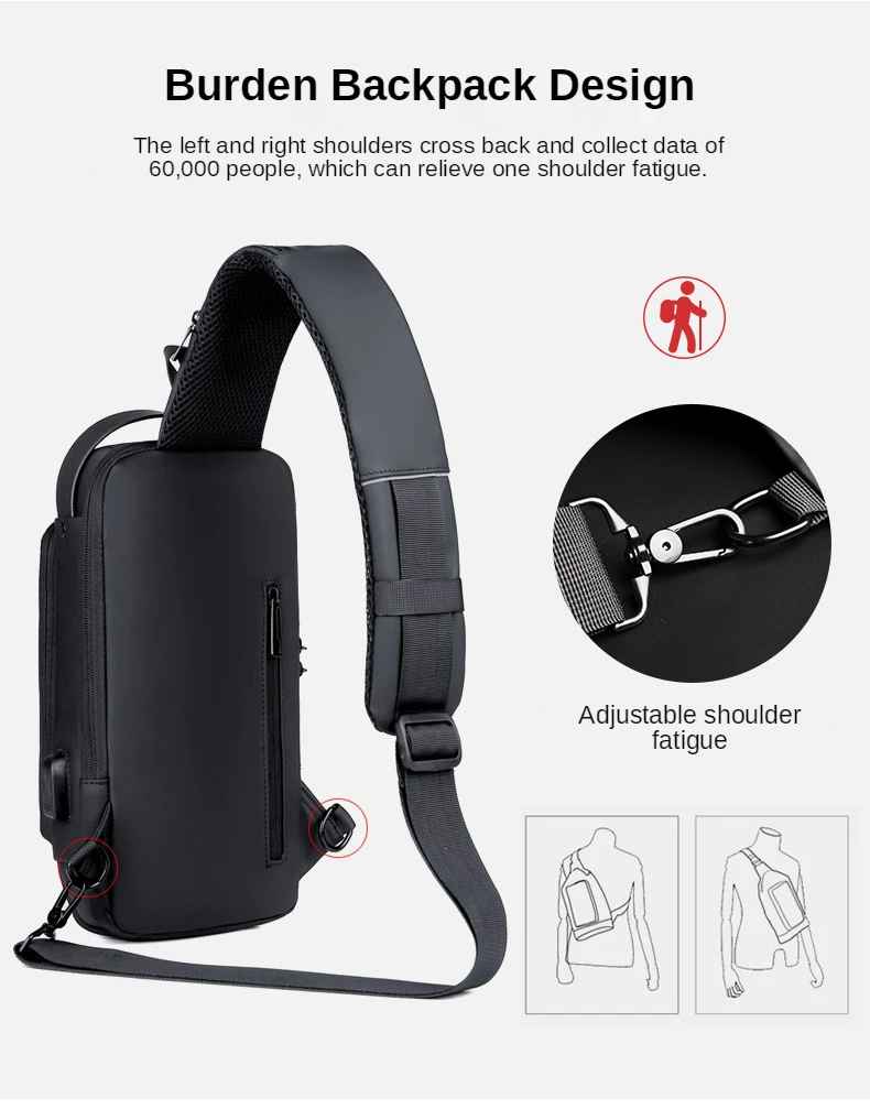 Multifunction Chest Bag – Waterproof, Durable & Stylish