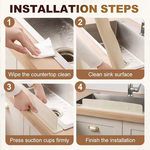 Silicone Kitchen Sink Splash Guard