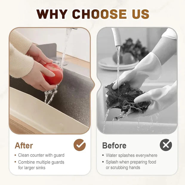 Silicone Kitchen Sink Splash Guard